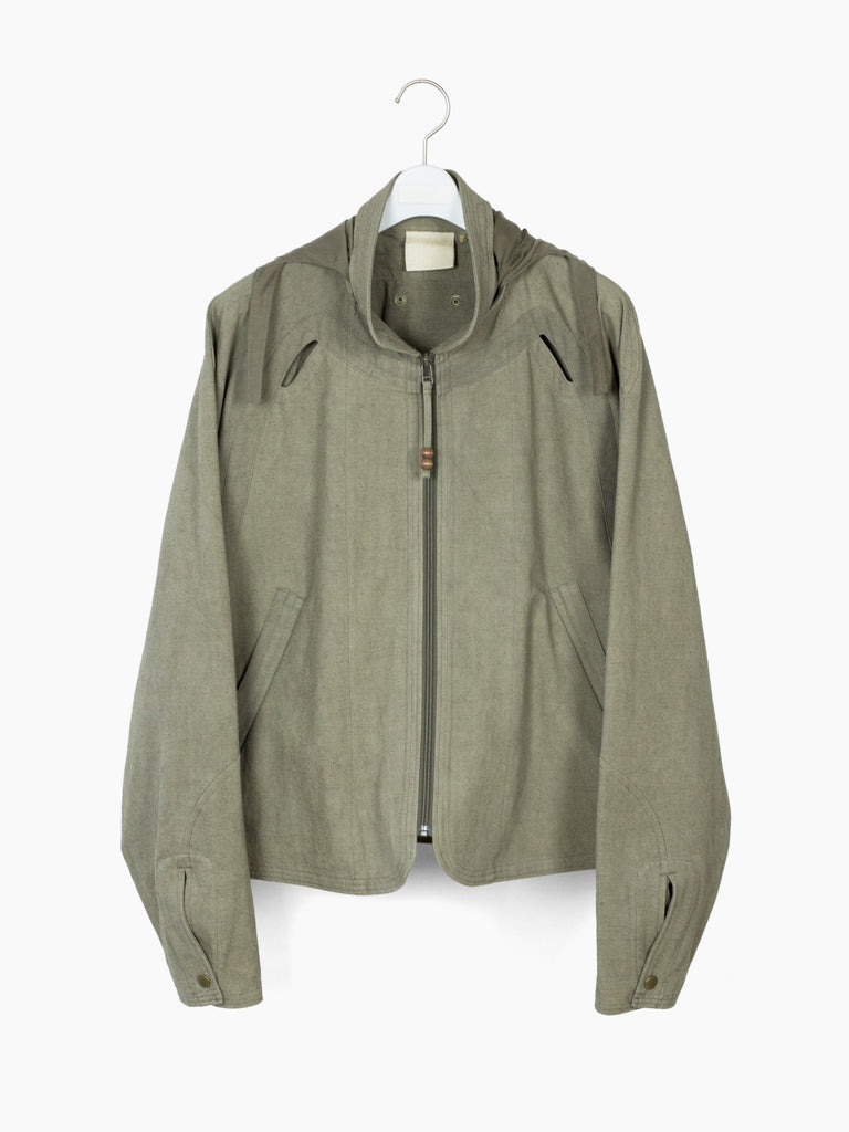 Jian Ye AW24 Basic Unit Veiled Jacket – HUIBEN