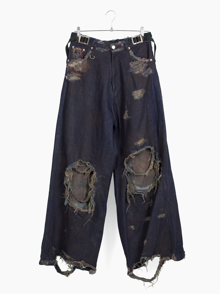 Distressed Denim Shorts Black PBNBP Women's High Waisted Stretchy