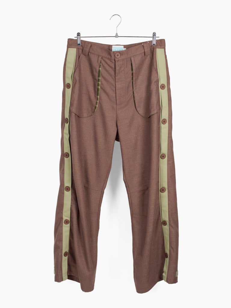 パンツ by drew cweic ByDrewCwiek AW24 Convertible Flannel Side Articulated Pants – HUIBEN