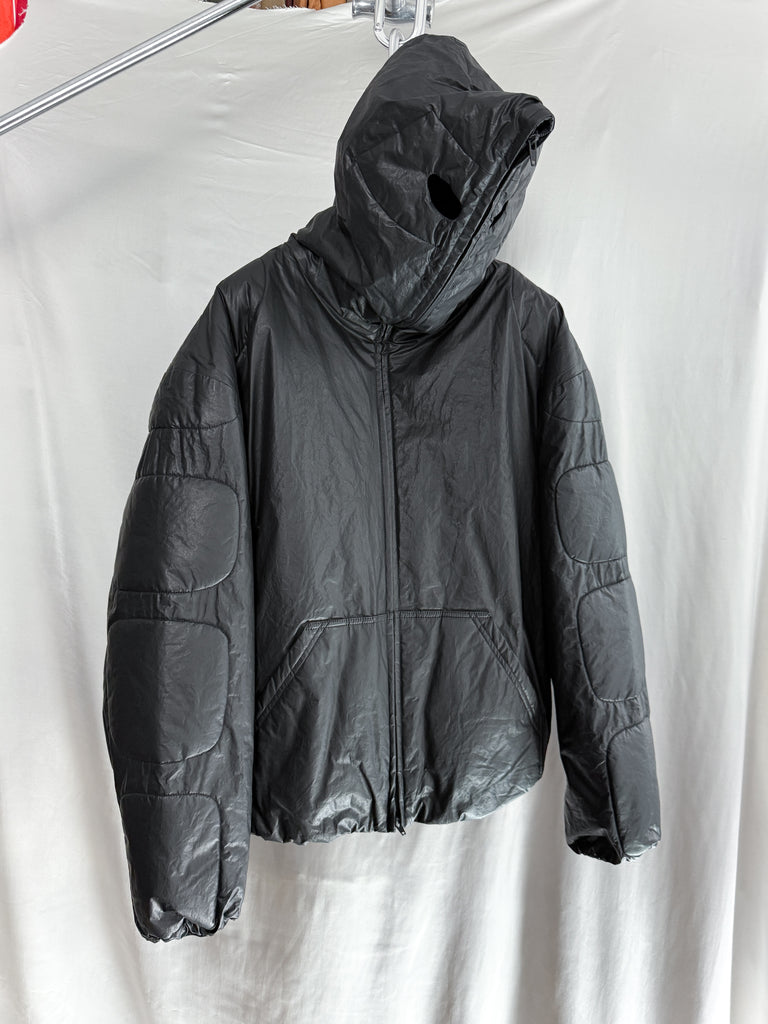 Dingyun Zhang AW25 Coated Fullzip Moto Hoodie – HUIBEN