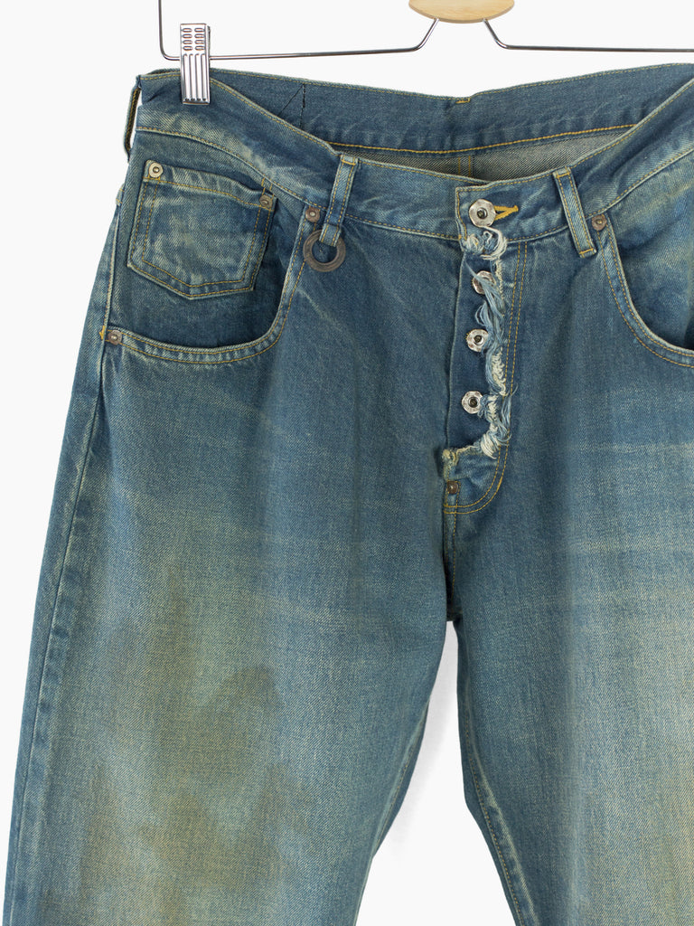 Soshiotsuki SS23 Flared Painter Denim