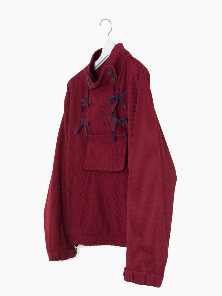 Kozaburo AW23 Burgundy Sashiko Monk Jacket – HUIBEN