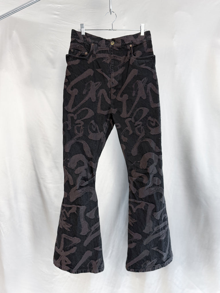 Kozaburo AW25 Long 3D BootCut Jeans – HUIBEN