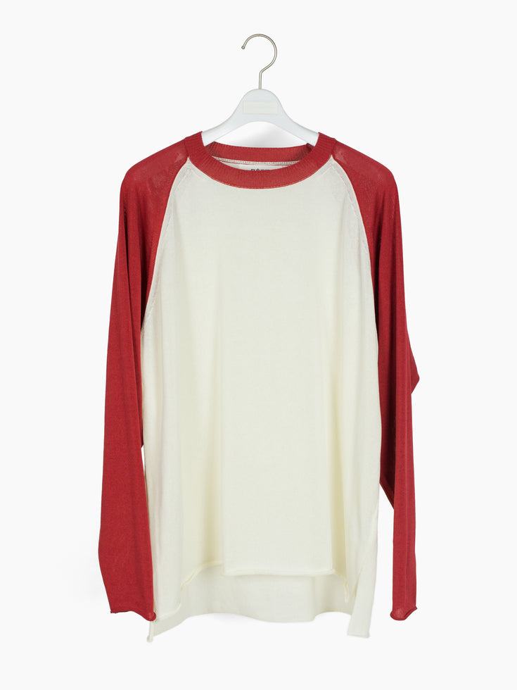 Sulvam SS24 Knit Raglan Sweater Tee