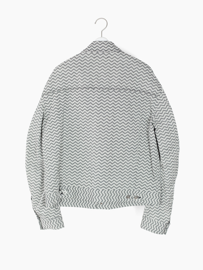 Kozaburo SS24 Oversized Sashiko Trucker Jacket – HUIBEN Kozaburo SS24 Oversized Sashiko Trucker Jacket – HUIBEN