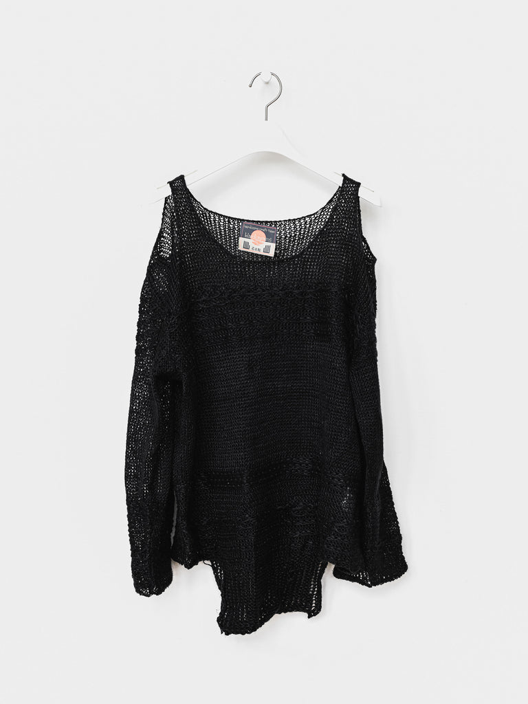 rucha　SEEK Erme エルメshoulder slit knit slit shoulder lame knit TOPS Reurie'（レウリィ）
