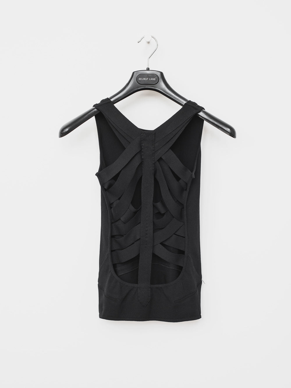 Helmut Lang SS01 Silk Cross Strap Bound Top