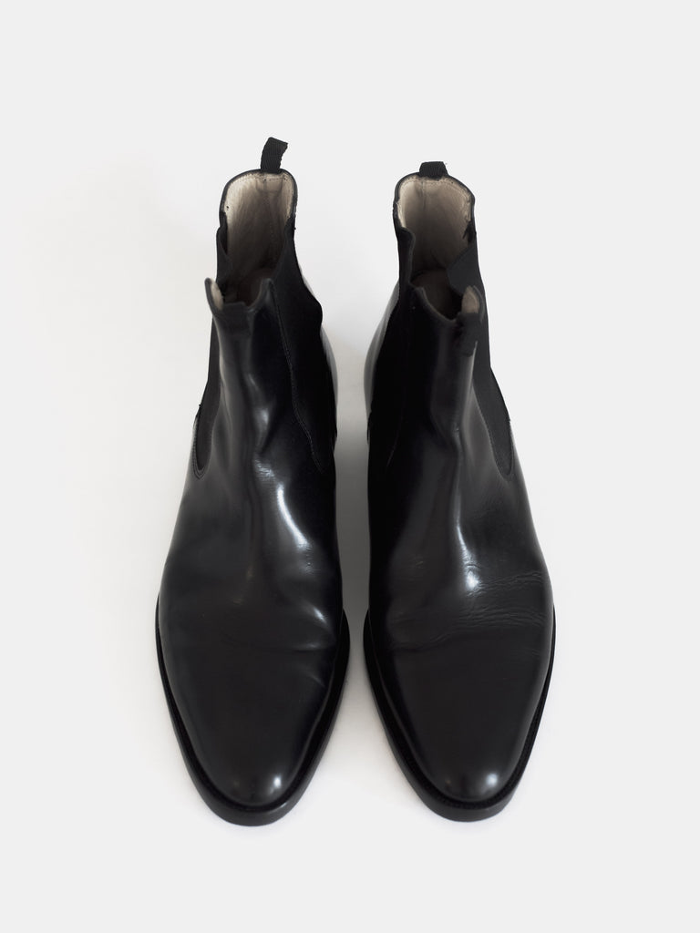 Helmut Lang 00s Cuban Heel Chelsea Boots