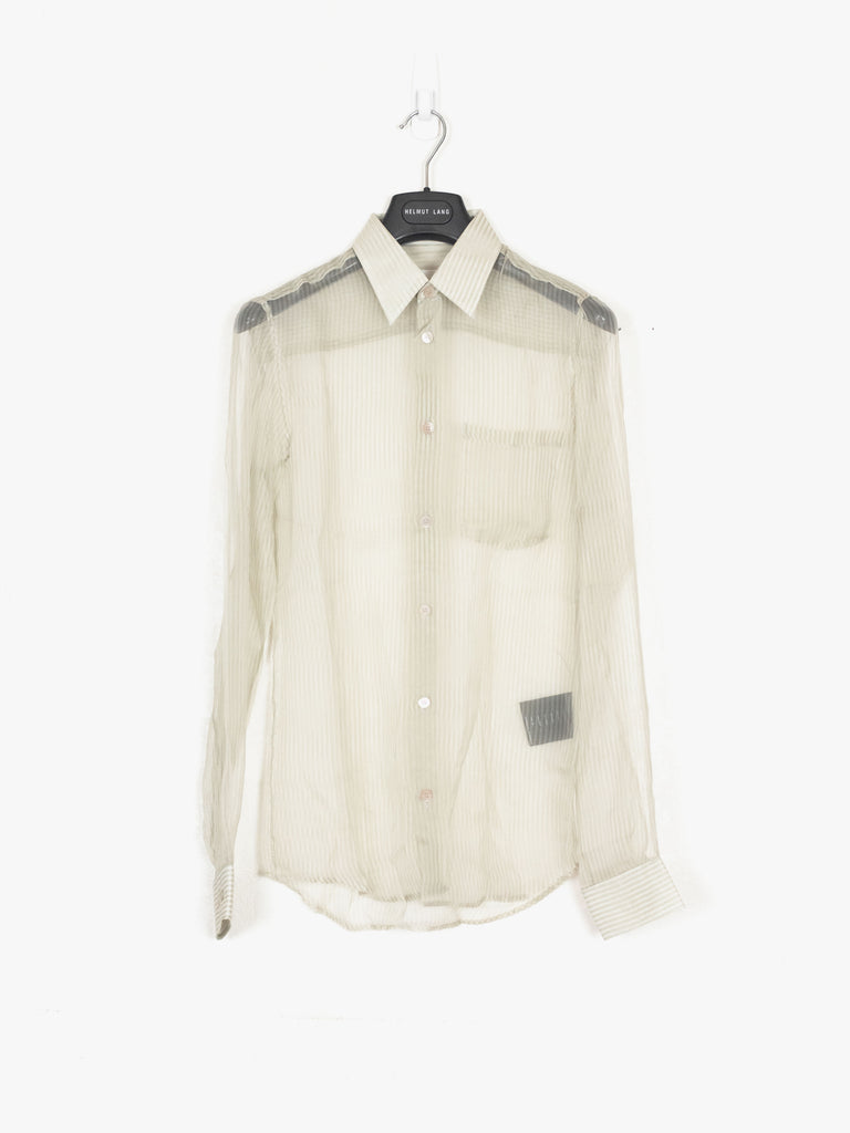 トップス HELMUT LANG sheer silk check shirt 03SS Helmut Lang Sheer Classic Shirt | HELMUTLANG.COM