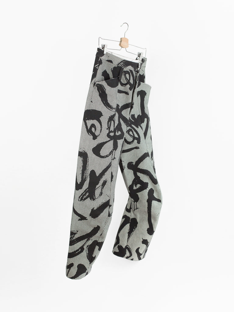 Kozaburo SS19 Calligracamo Sashiko 3D Tailored Trousers – HUIBEN