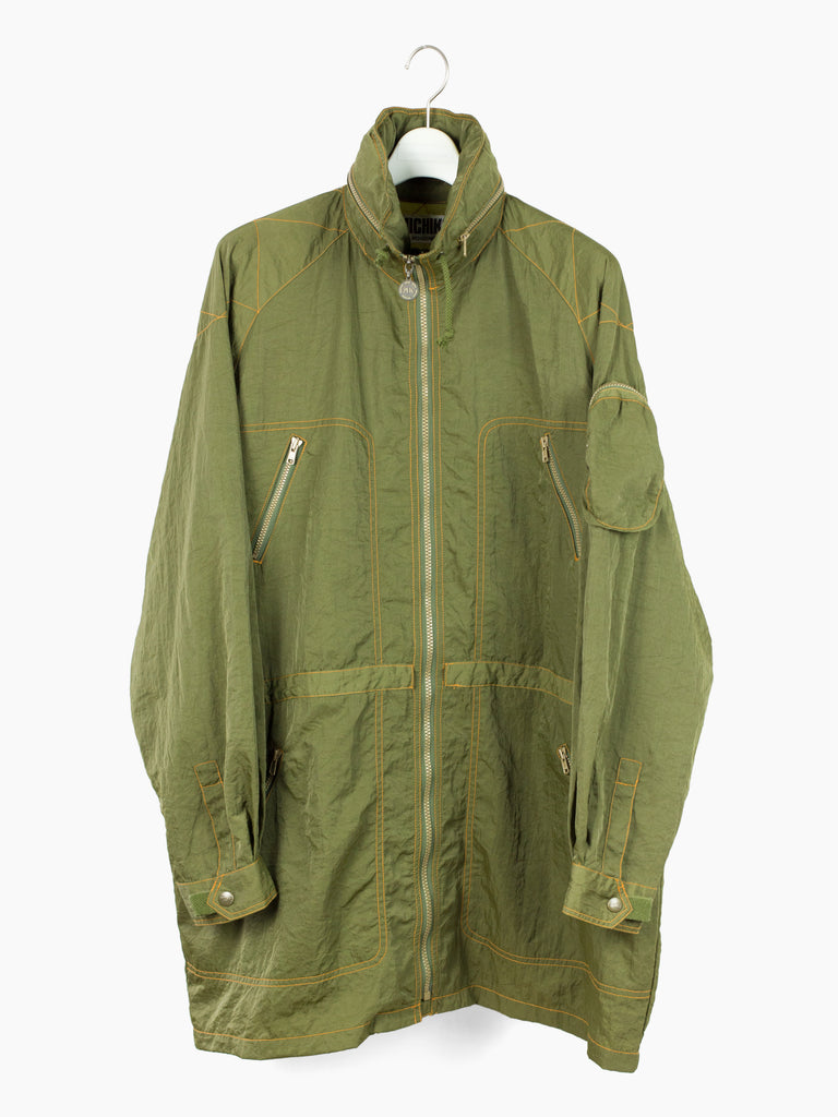 Michiko Koshino 90s Modular Crinkle Nylon utility Coat – HUIBEN