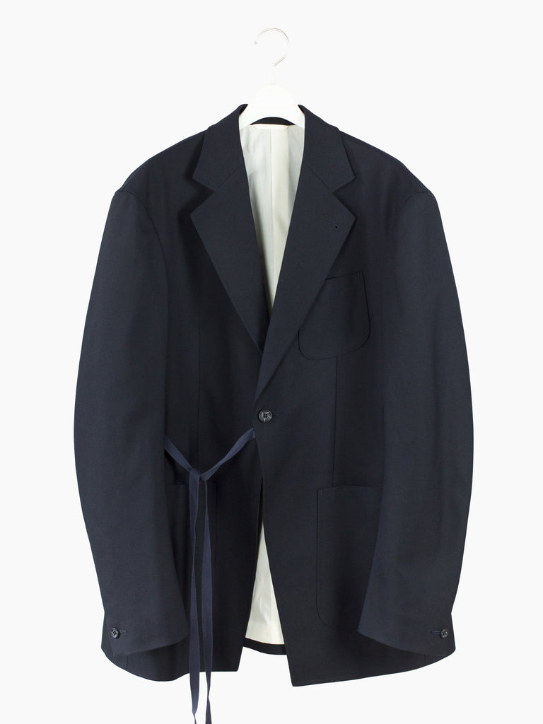 公三郎　KOZABURO UNLINED HOPSACK MONK JACKET Unlined hopsack monk jacket yellow 22SS - KOZABURO online store