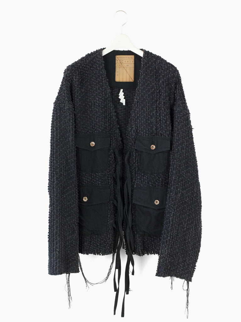 Soshiotsuki SS22 Denim Sakiori Cardigan