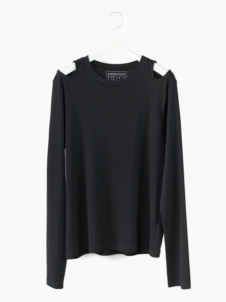 SOSHI OTSUKI ソウシオオツキ LONGSLEEVE BONE MUSLIN TOP - tity