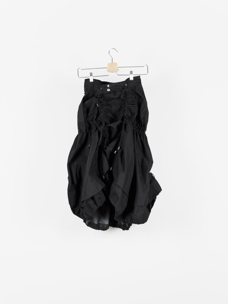 たくぼう Junya Watanabe black scrunched drawstring jacket with