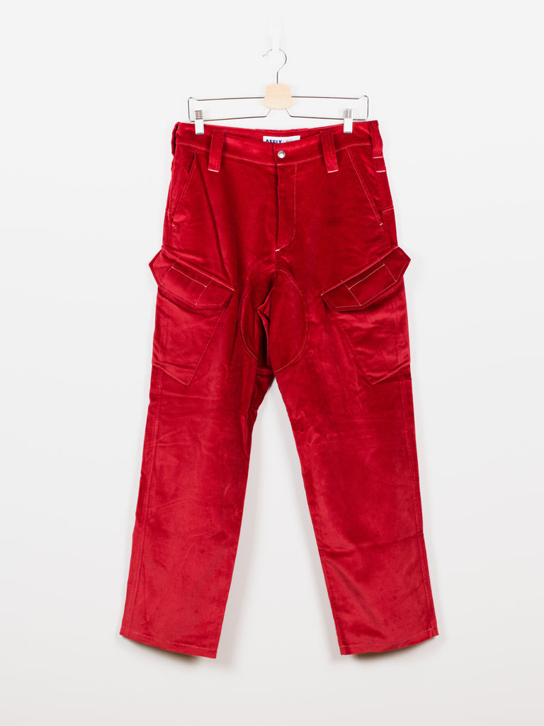 Affix Works AW18 Red Velvet Work Cargos – HUIBEN
