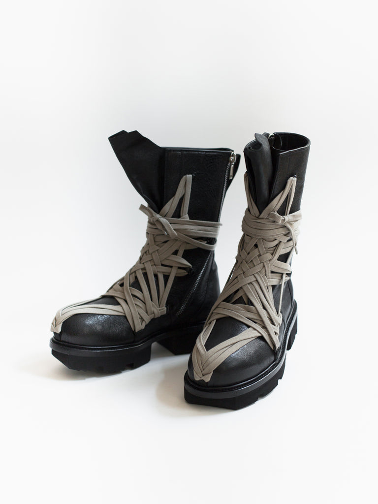 Rick Owens SS20 Megatooth Laced Army Boots – HUIBEN