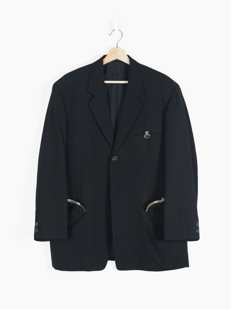 【破損有】yohji yamamoto pour homme 18ss Yohji Yamamoto F/W 20 Pour Homme Threads Coat Panelled