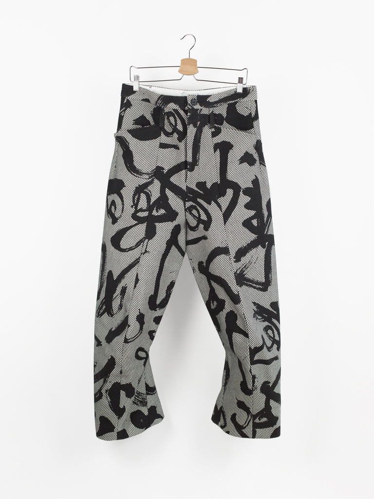 Kozaburo SS19 Calligracamo Sashiko 3D Tailored Trousers – HUIBEN