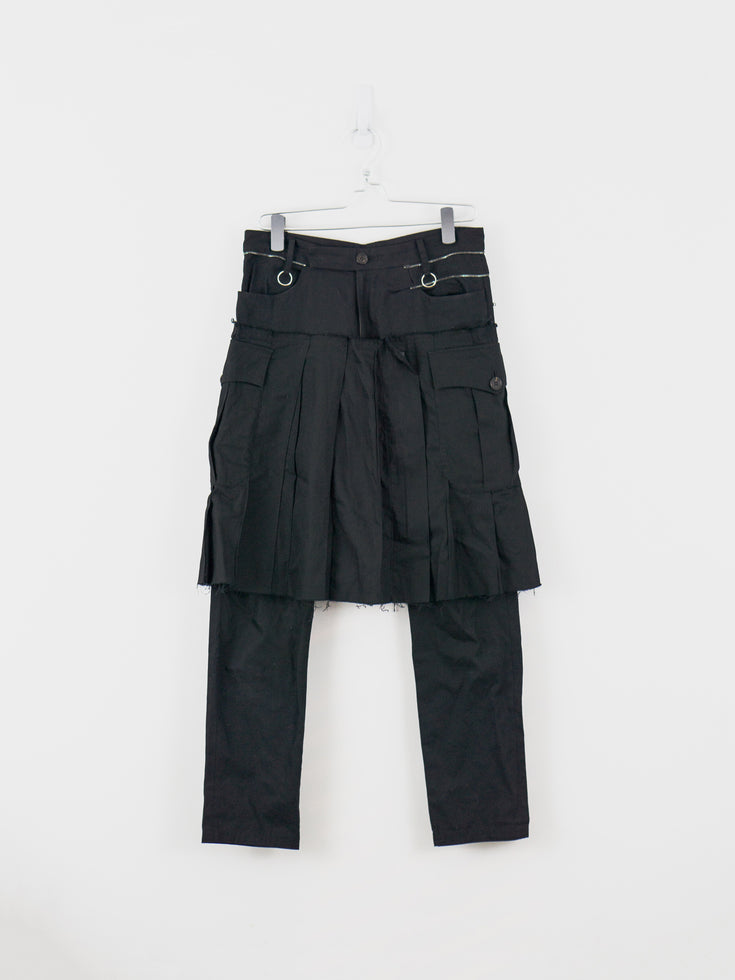 Undercover SS03 Distressed Kilted Trouser