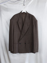 Soshiotsuki AW25 80s Big Shoulder Wool Flannel Jacket