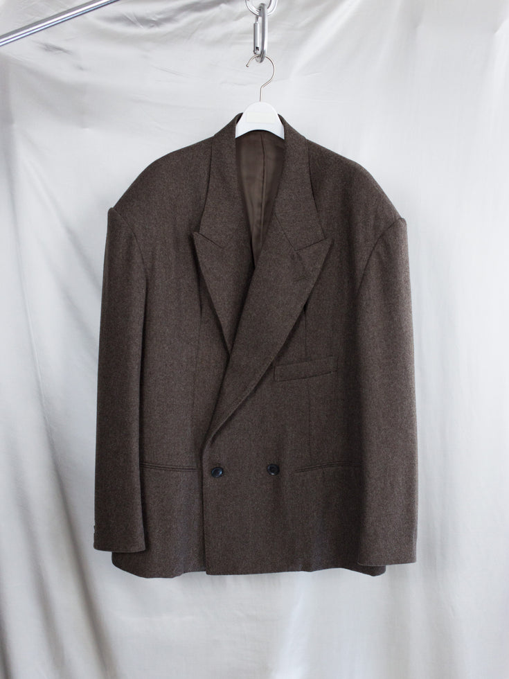 Soshiotsuki AW25 80s Big Shoulder Wool Flannel Jacket