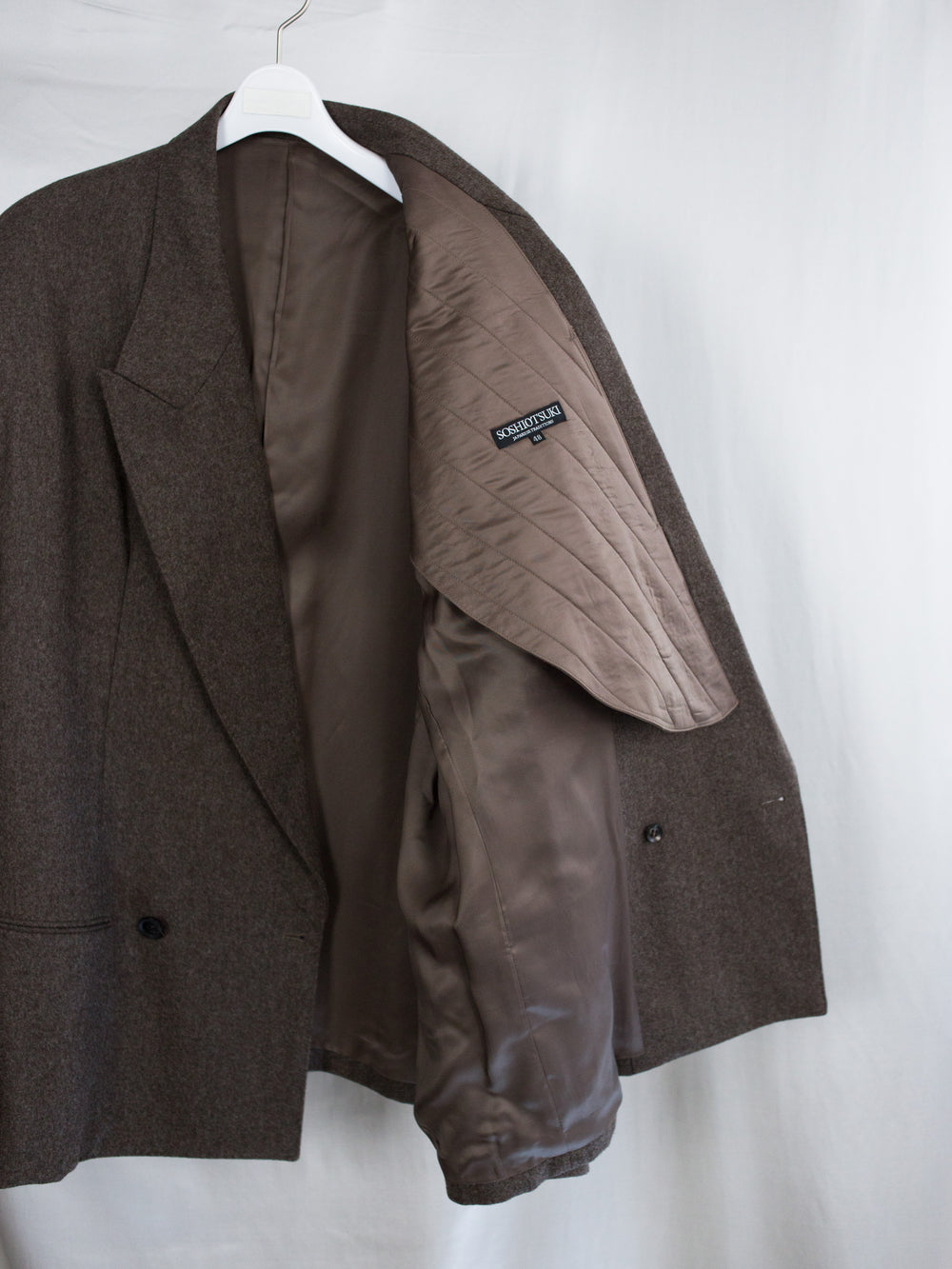 Soshiotsuki AW25 80s Big Shoulder Wool Flannel Jacket