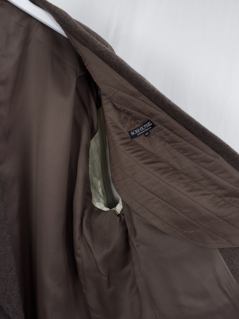 Soshiotsuki AW25 80s Big Shoulder Wool Flannel Jacket