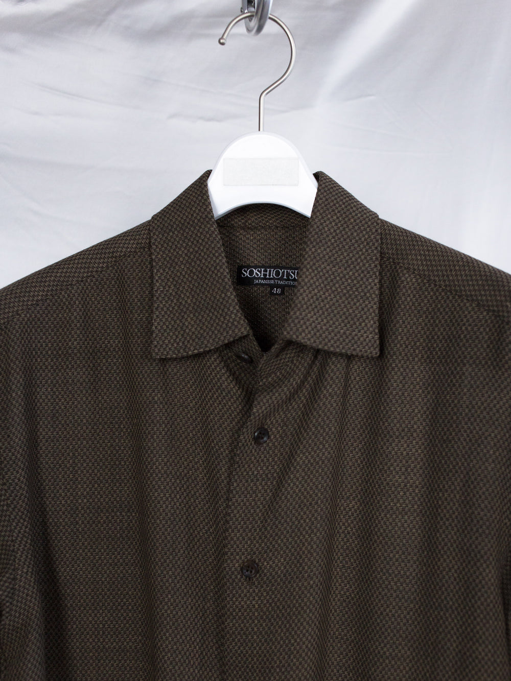 Soshiotsuki AW25 Open Wool Manica Camicia Shirt