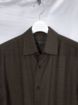 Soshiotsuki AW25 Open Wool Manica Camicia Shirt