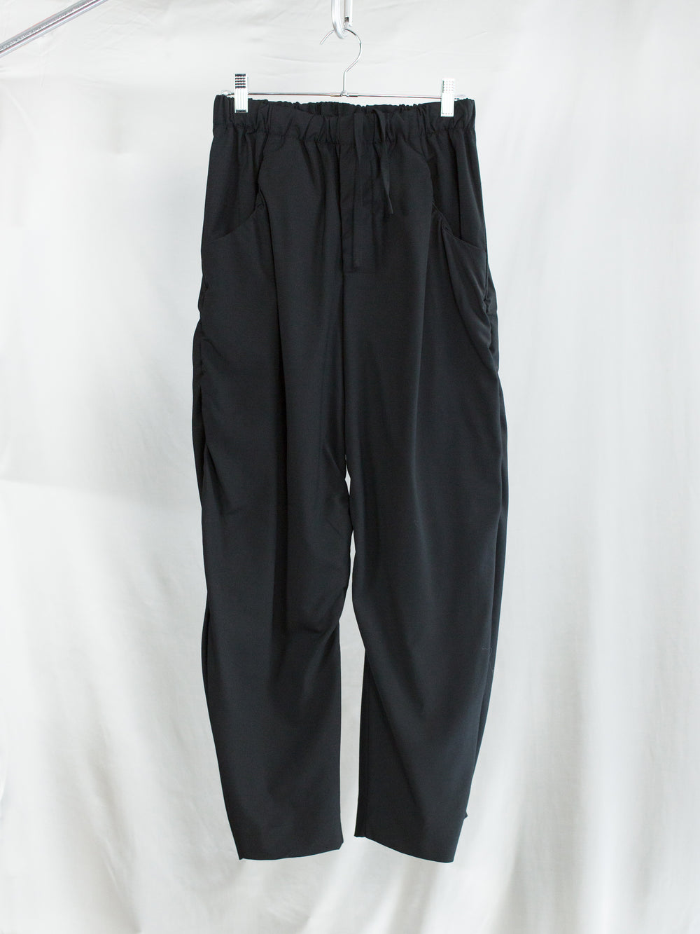 Gabriela Coll SS26 No. 267 Wool/Silk LP Draped Summer Trousers