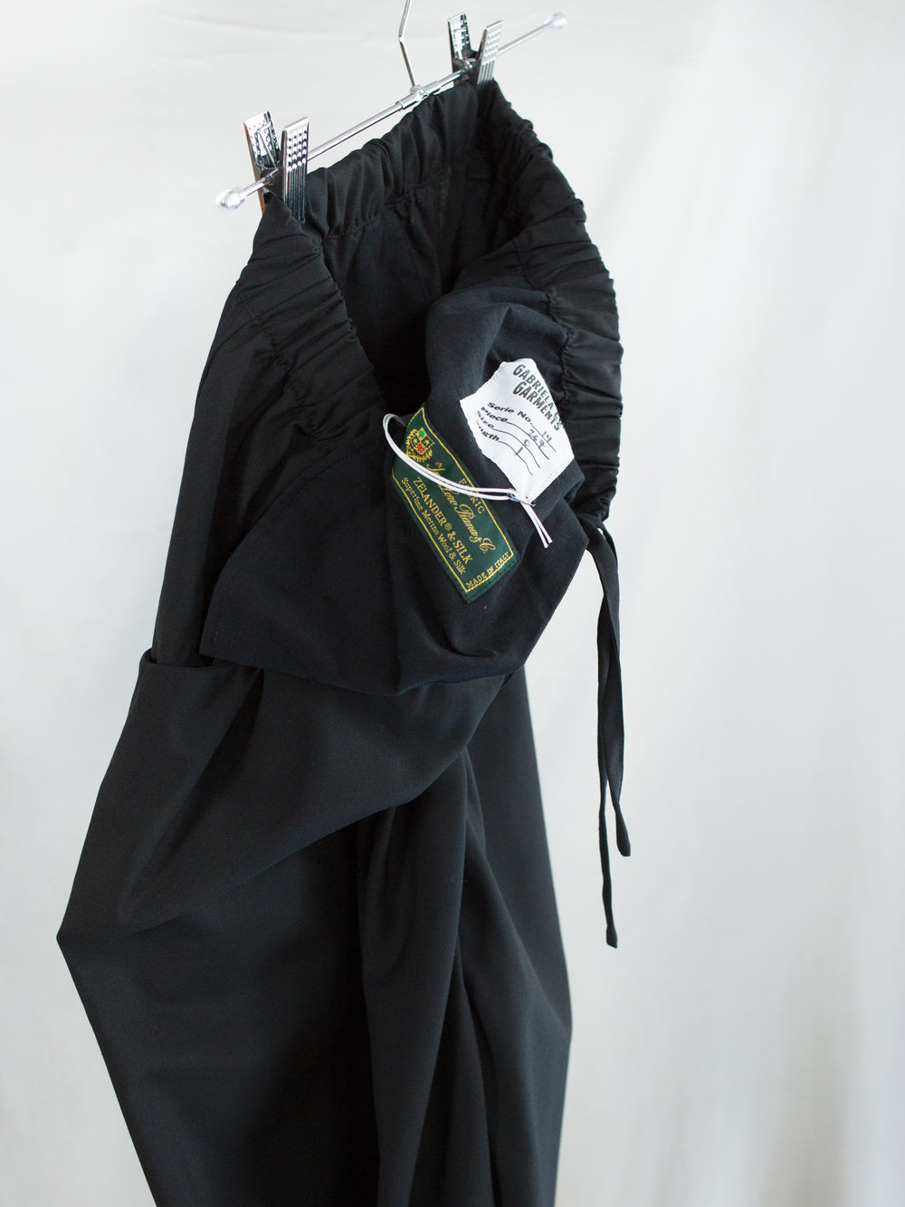 Gabriela Coll SS26 No. 267 Wool/Silk LP Draped Summer Trousers