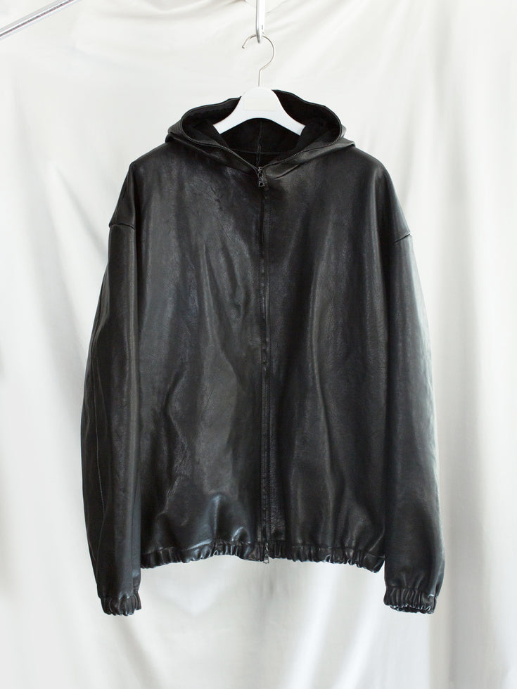 Gabriela Coll AW25 Leather Hoodie