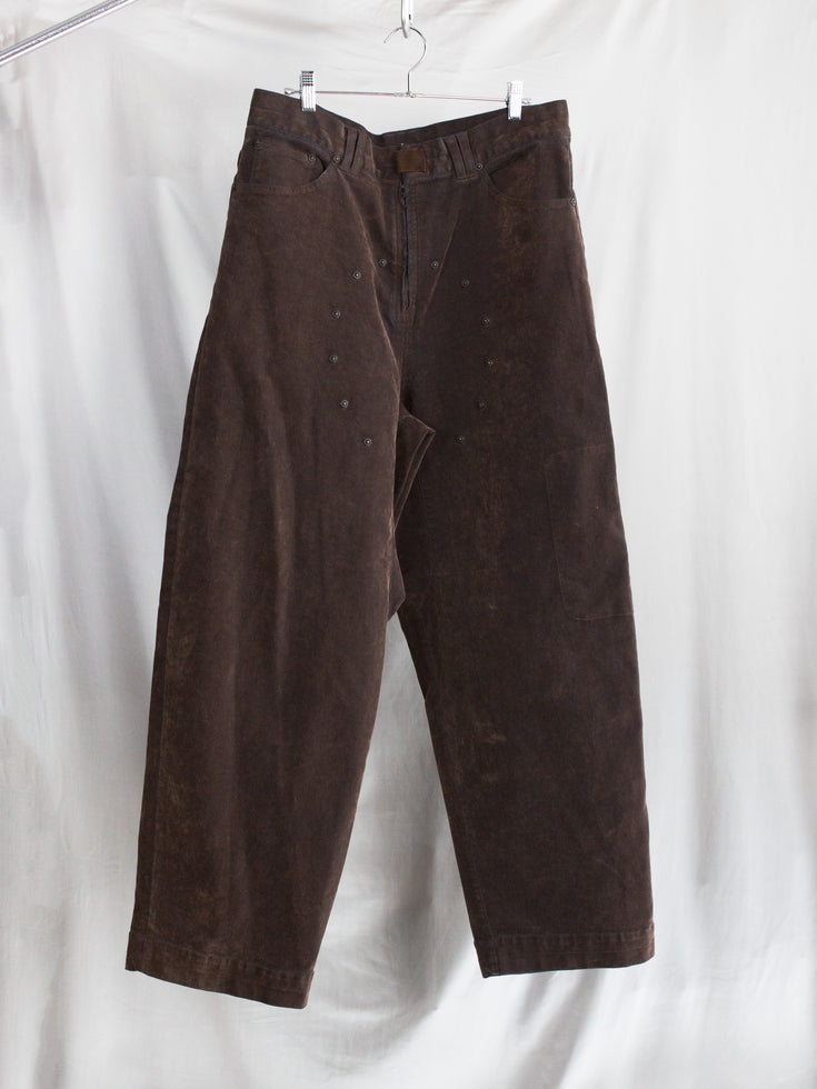 Jian Ye AW25 Flocked Denim