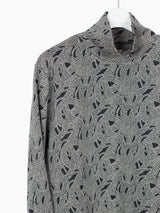 Kozaburo AW24 Snake Jacquard Turtleneck