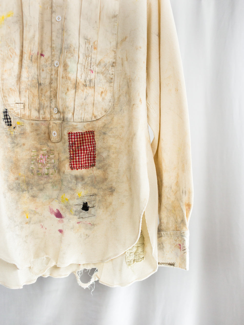 Les Six SS26 Destroyed Bosom Shirt