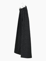 Sulvam AW24 Slub Pinstripe Wool Wide Pants