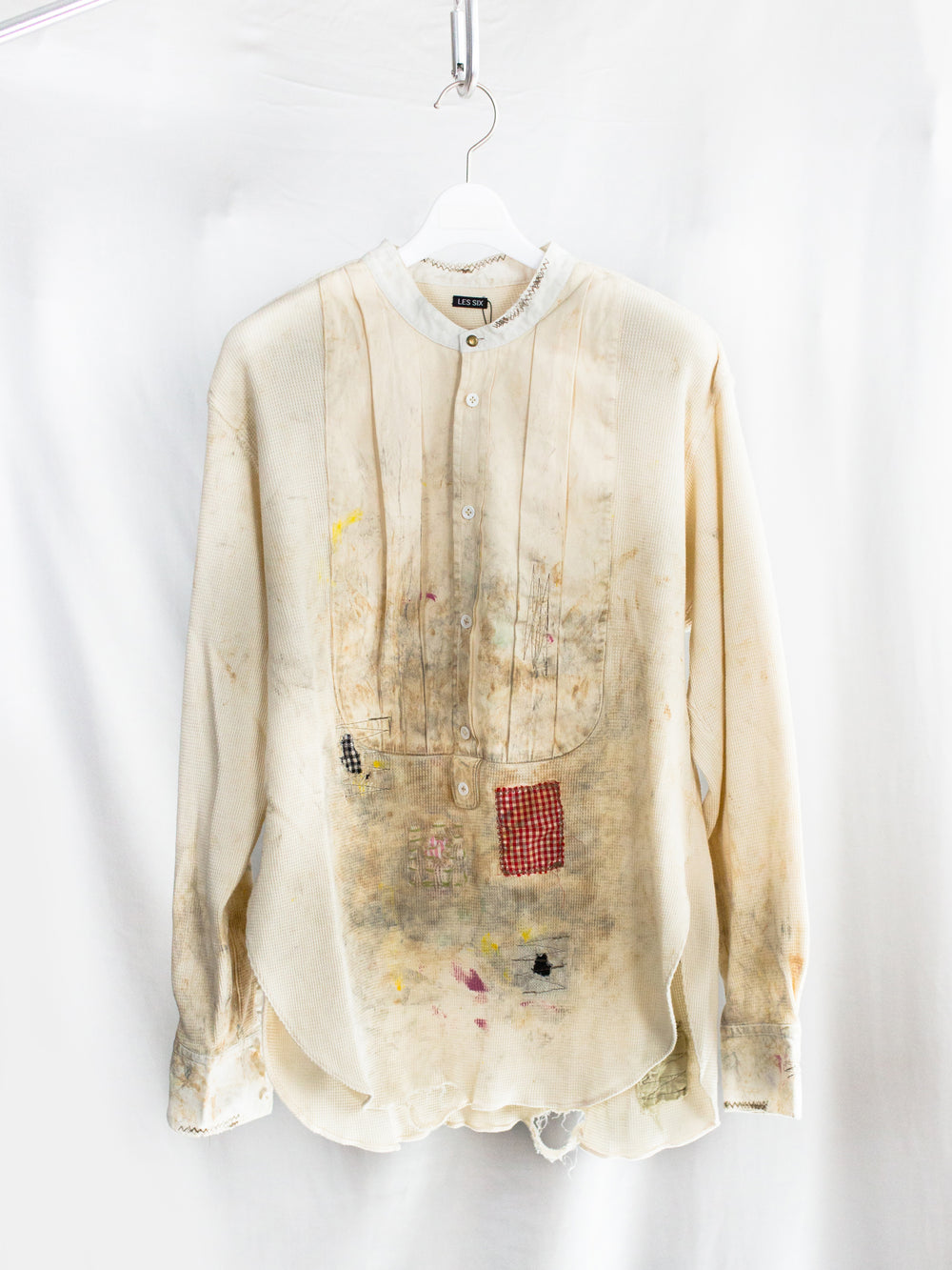 Les Six SS26 Destroyed Bosom Shirt