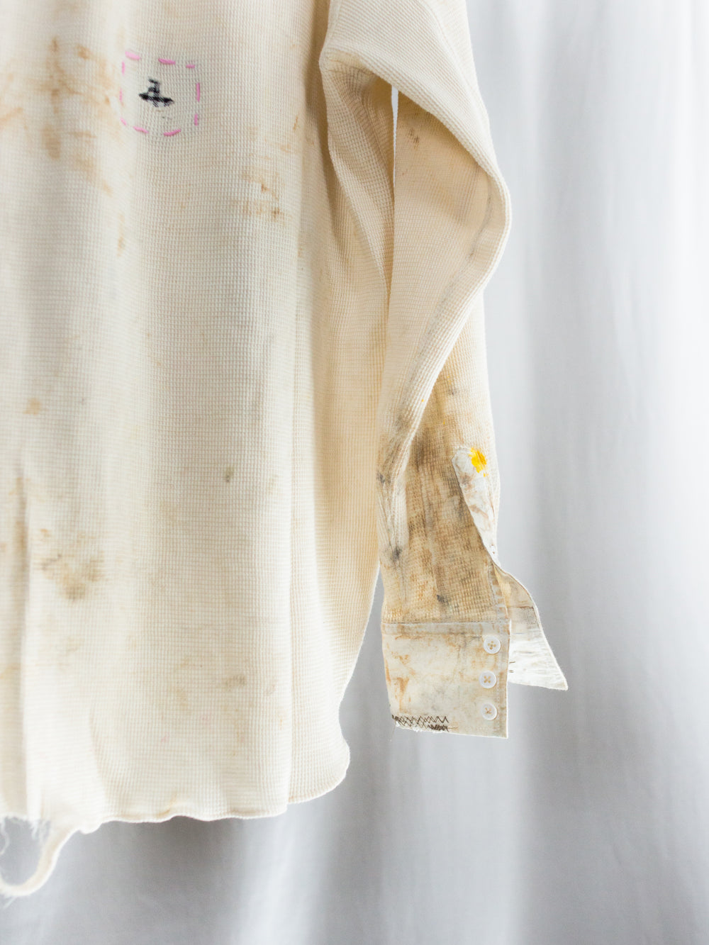 Les Six SS26 Destroyed Bosom Shirt