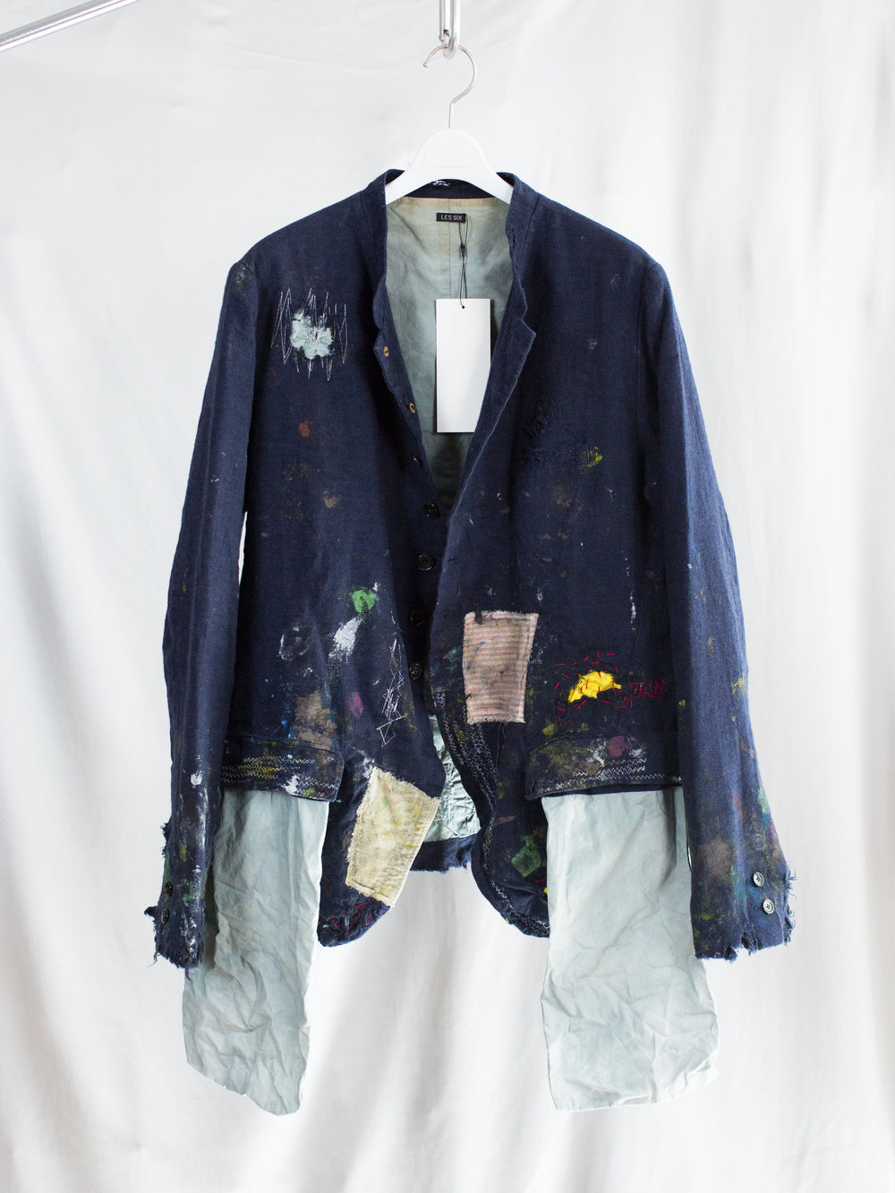Les Six SS26 Destroyed Rebel's Jacket