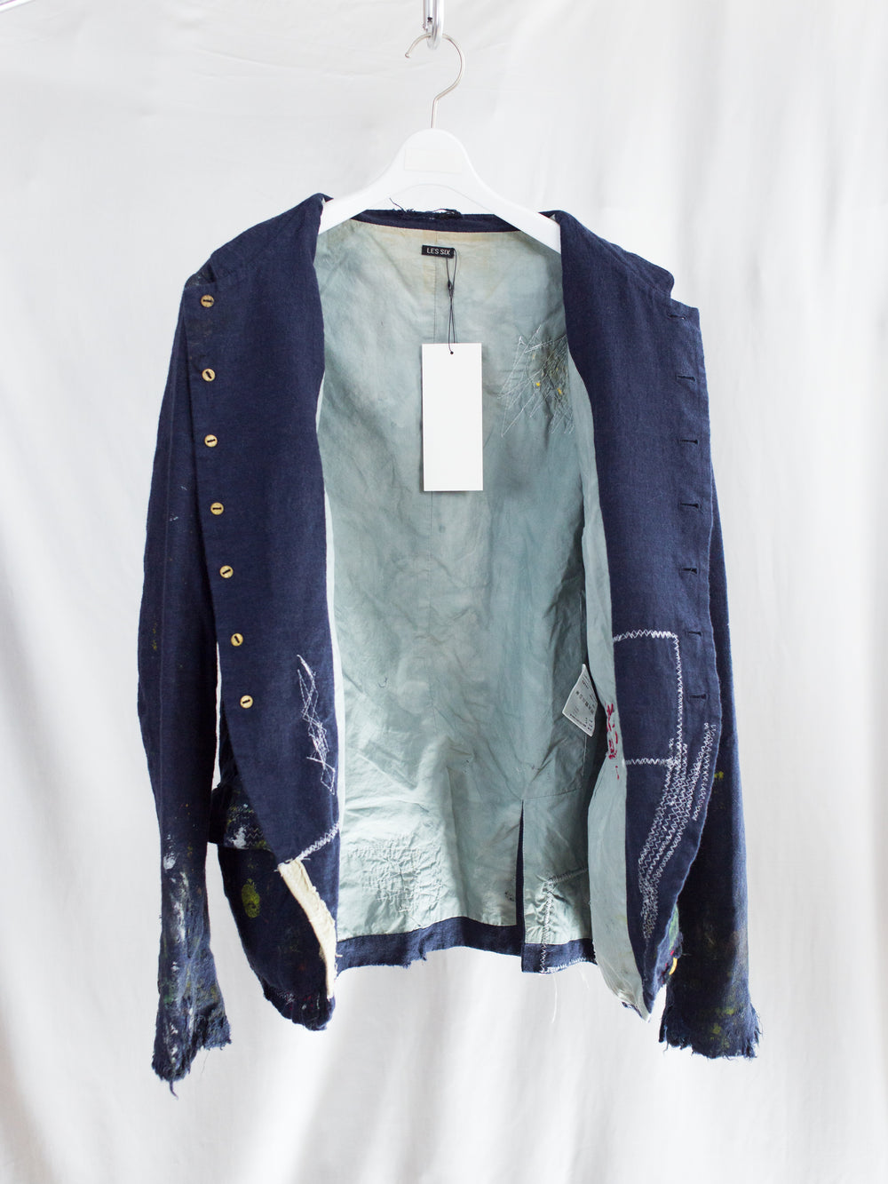 Les Six SS26 Destroyed Rebel's Jacket