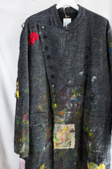 Les Six SS26 Destroyed Mason's Coat