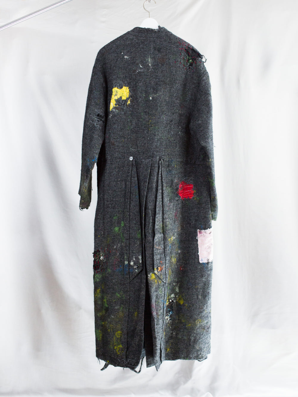 Les Six SS26 Destroyed Mason's Coat