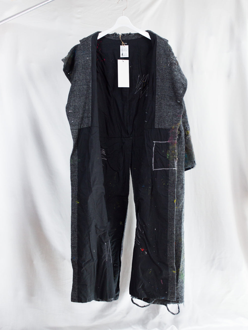 Les Six SS26 Destroyed Mason's Coat