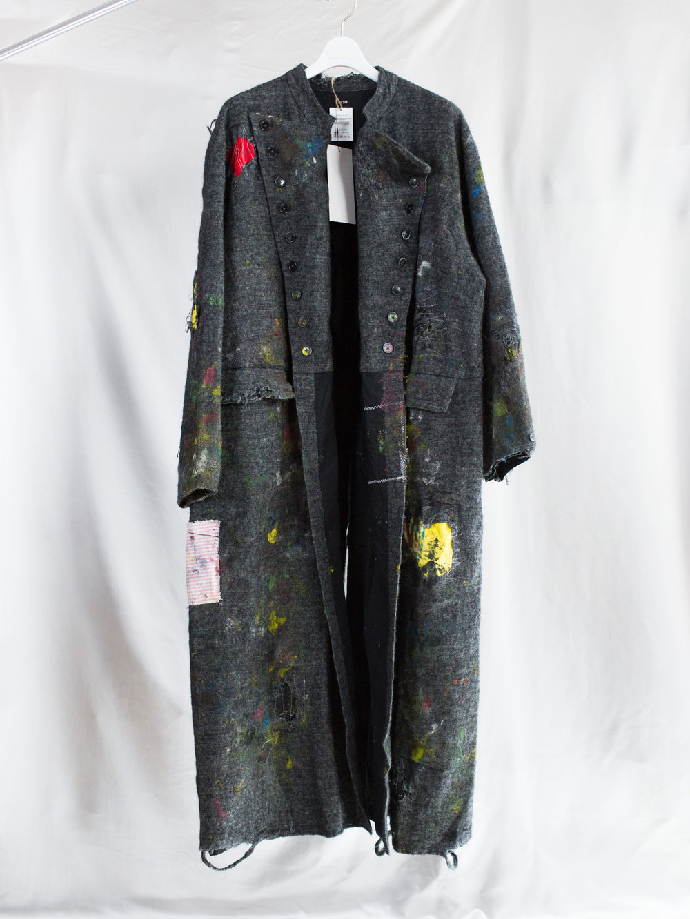 Les Six SS26 Destroyed Mason's Coat