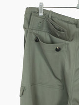 Soshiotsuki AW24 Wool Gabardine Cargo Judo Pants