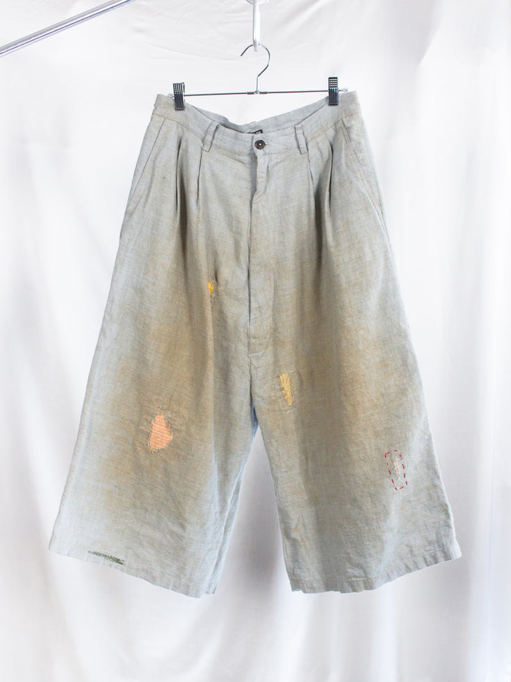 Les Six SS26 Destroyed Rebel's Shorts