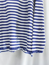 Sulvam SS26 Destroyed Stripe Knit
