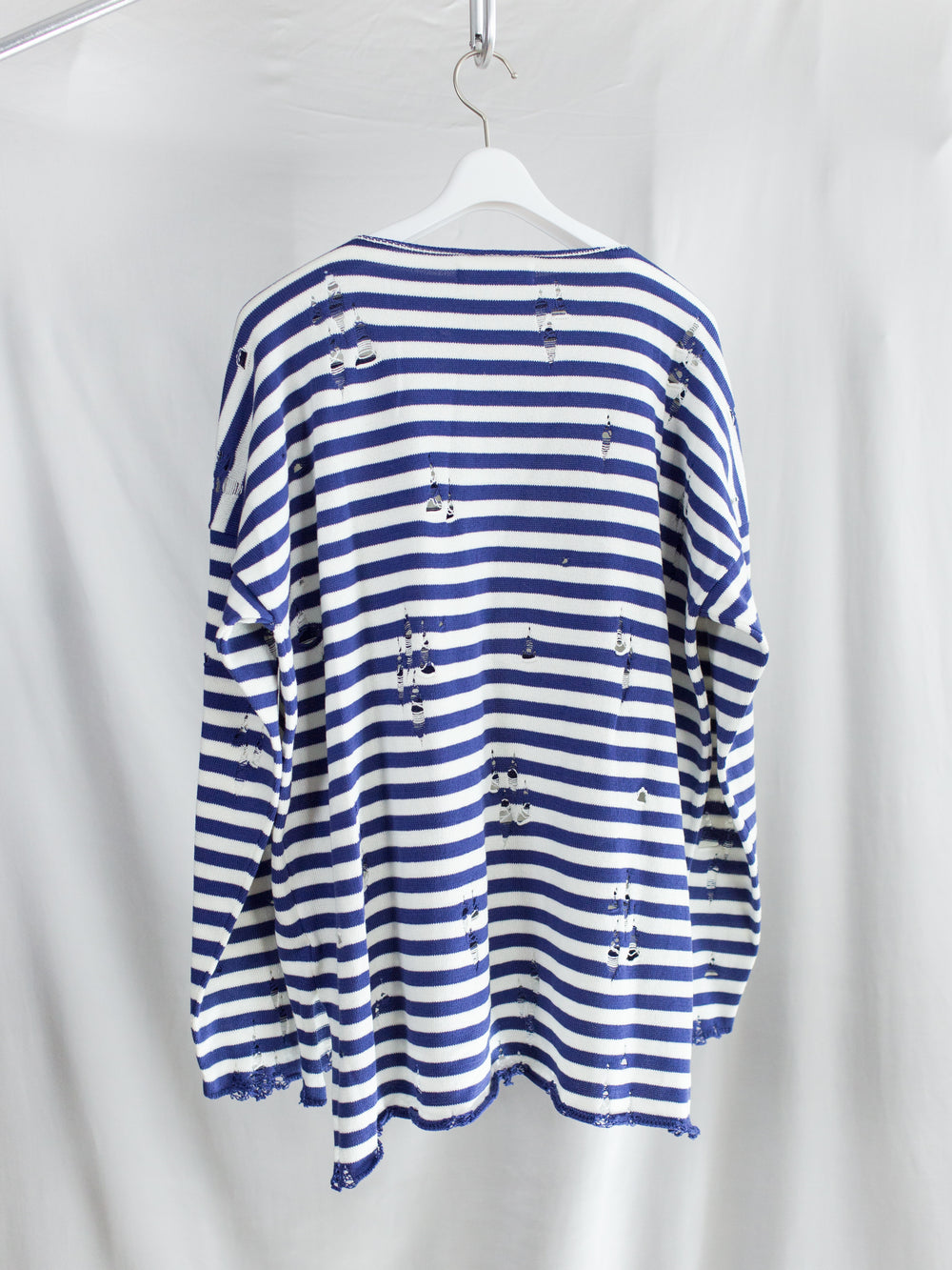 Sulvam SS26 Destroyed Stripe Knit