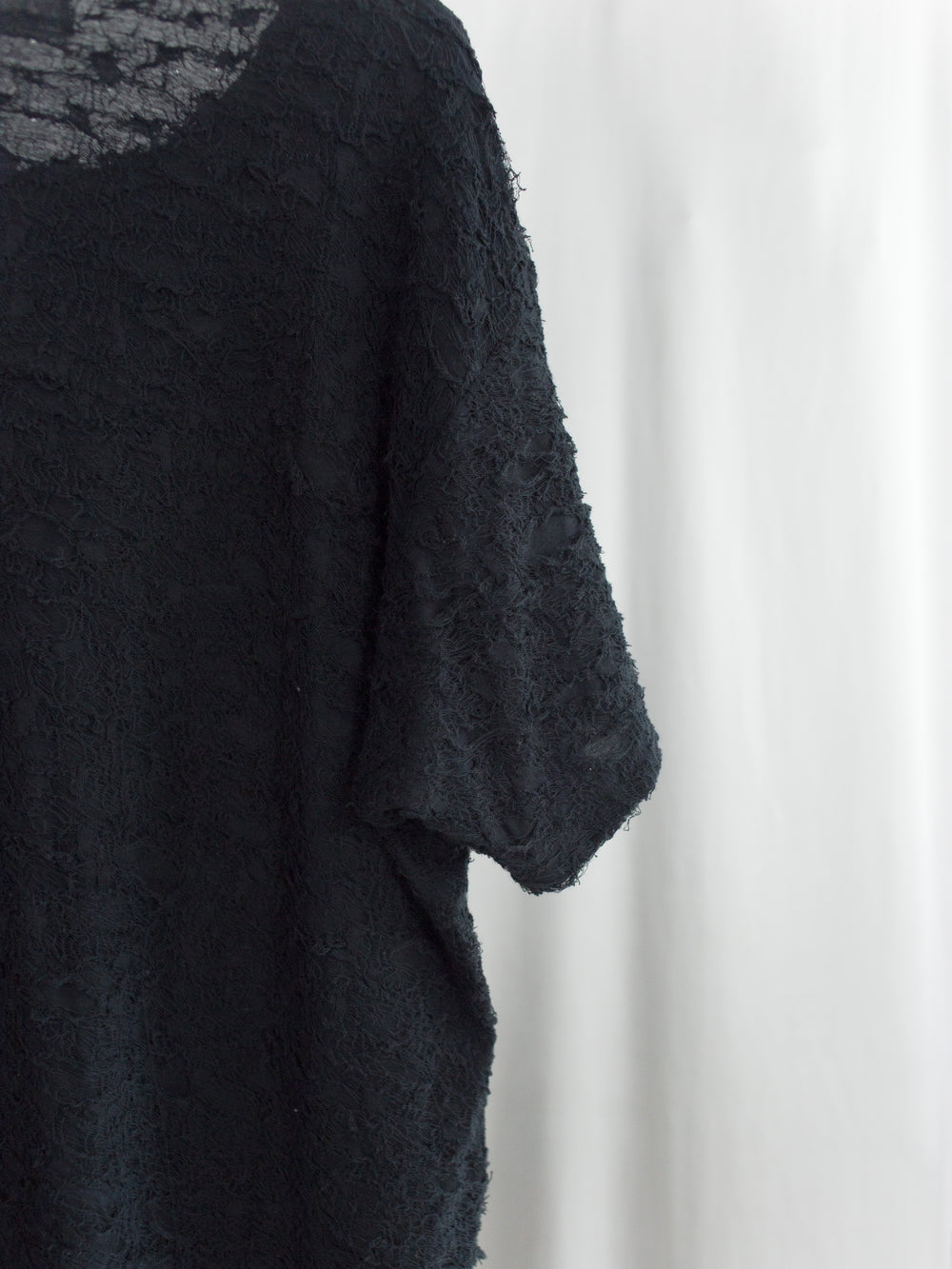Sulvam SS26 Broken Asymmetrical T-Shirt